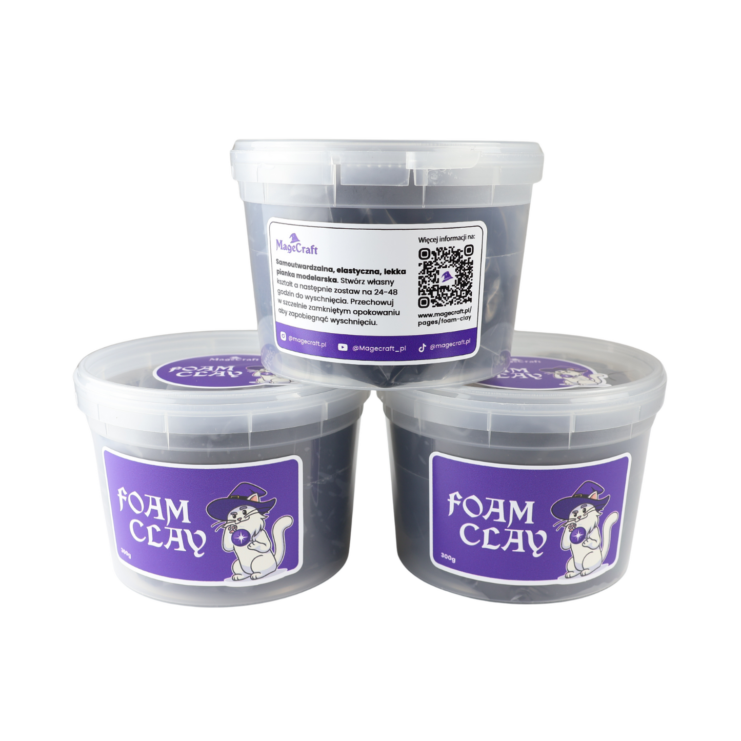 Foam Clay MageCraft - 300 g Black