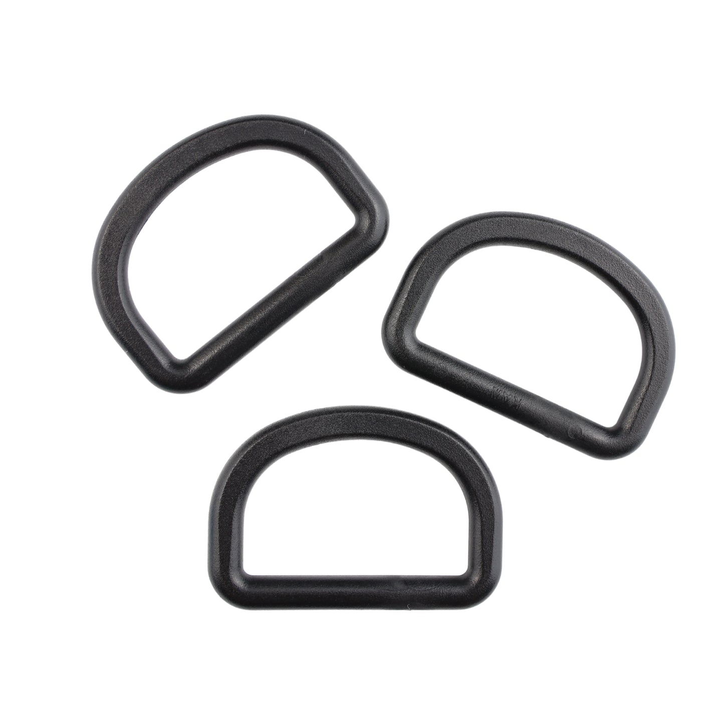 Plastic D-ring - 32/19 mm black 1 pc.