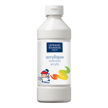 Akrylová barva Lefranc Bourgeois - Bílá 500 ml