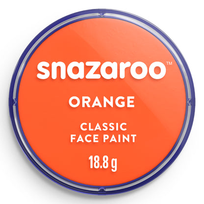 Barva na obličej a tělo Snazaroo - Oranžová 18 ml