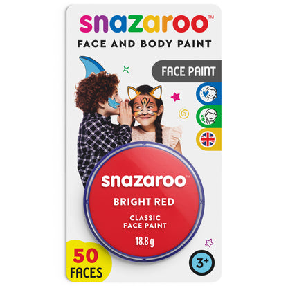 Barva na obličej a tělo Snazaroo - Světle červená 18 ml
