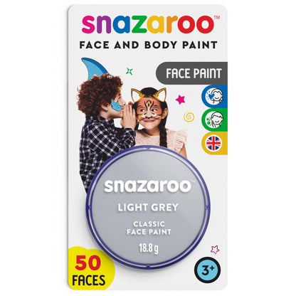 Barva na obličej a tělo Snazaroo - Světle šedá 18 ml