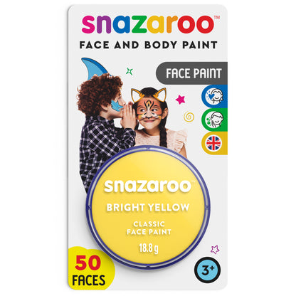 Barva na obličej a tělo Snazaroo - Světle žlutá 18 ml