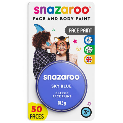 Barva na obličej a tělo Snazaroo - Nebesky modrá 18 ml