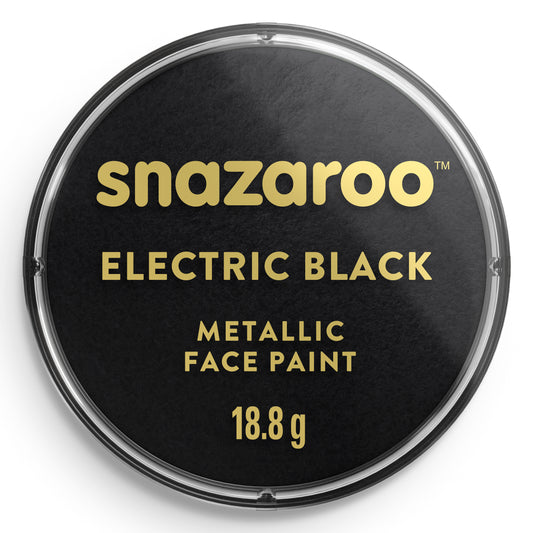 Metalická barva na obličej a tělo Snazaroo - Černá 18 ml