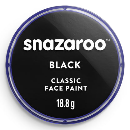 Barva na obličej a tělo Snazaroo - Černá 18 ml