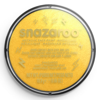 Metalická barva na obličej a tělo Snazaroo - Zlatá 18 ml