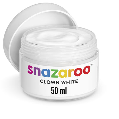 Barva na obličej a tělo Snazaroo - Clown white 50 ml