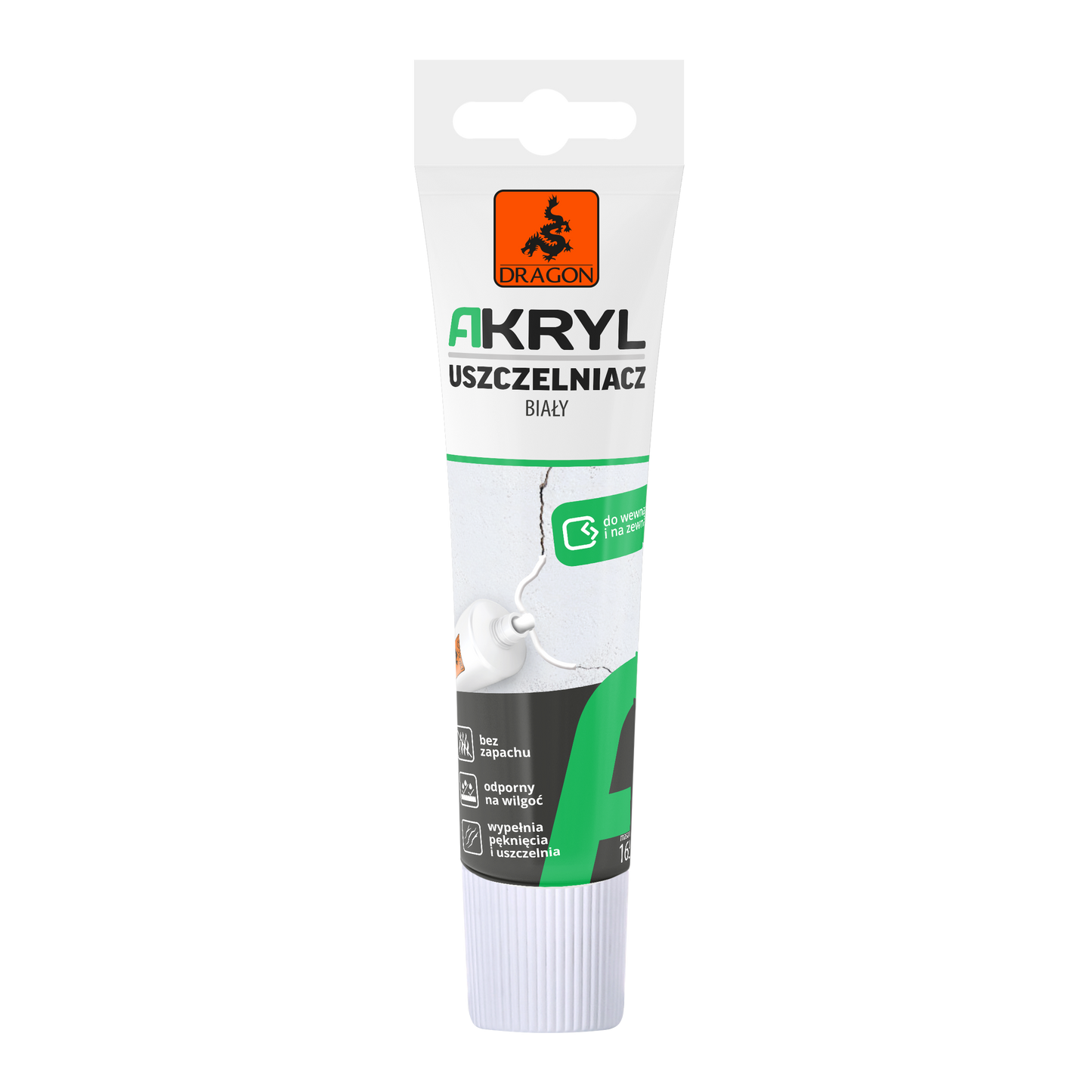 Akrylový tmel Dragon - 165 g bílý