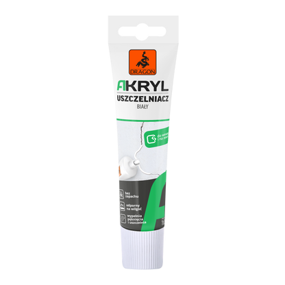 Akrylový tmel Dragon - 165 g bílý