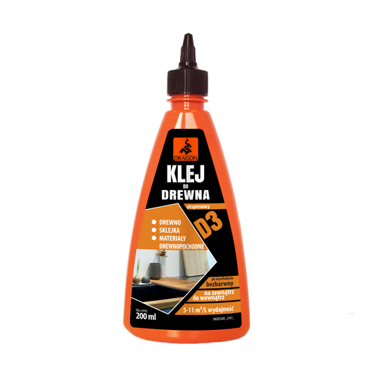Lepidlo na dřevo Dragon - 200 ml (disperzní)