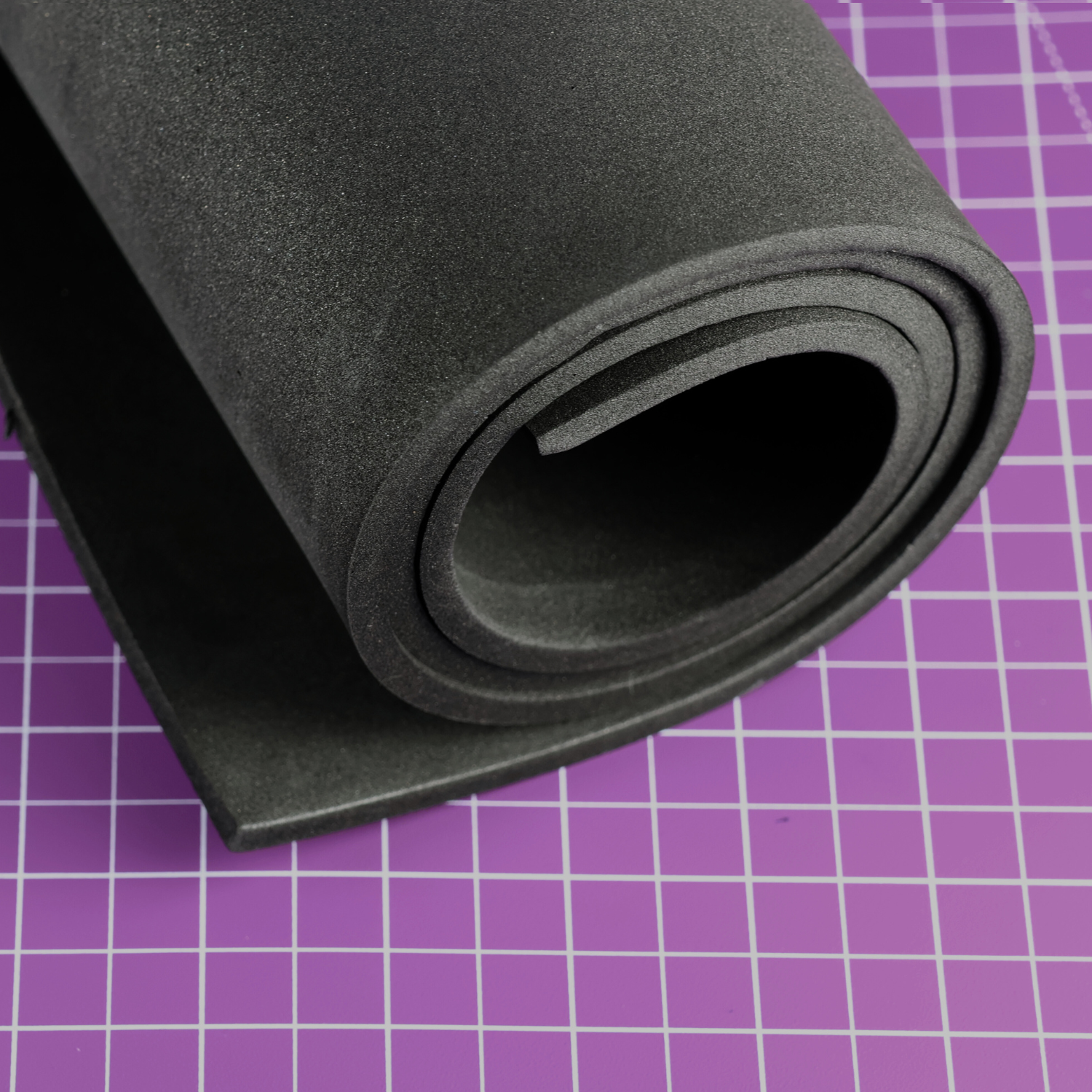 EVA foam 65 kg/m3, 5 mm black - 100x50 cm
