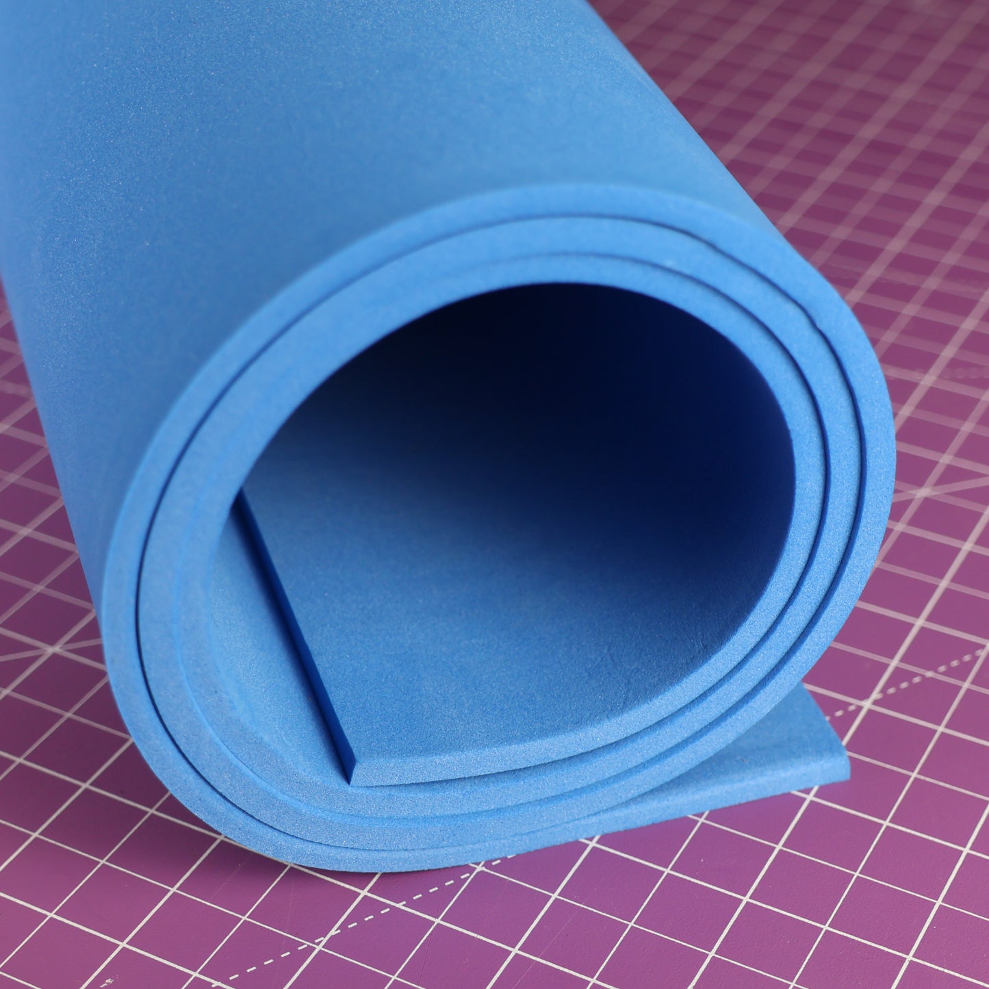 EVA foam 65 kg/m3, 5 mm blue - 50x50 cm