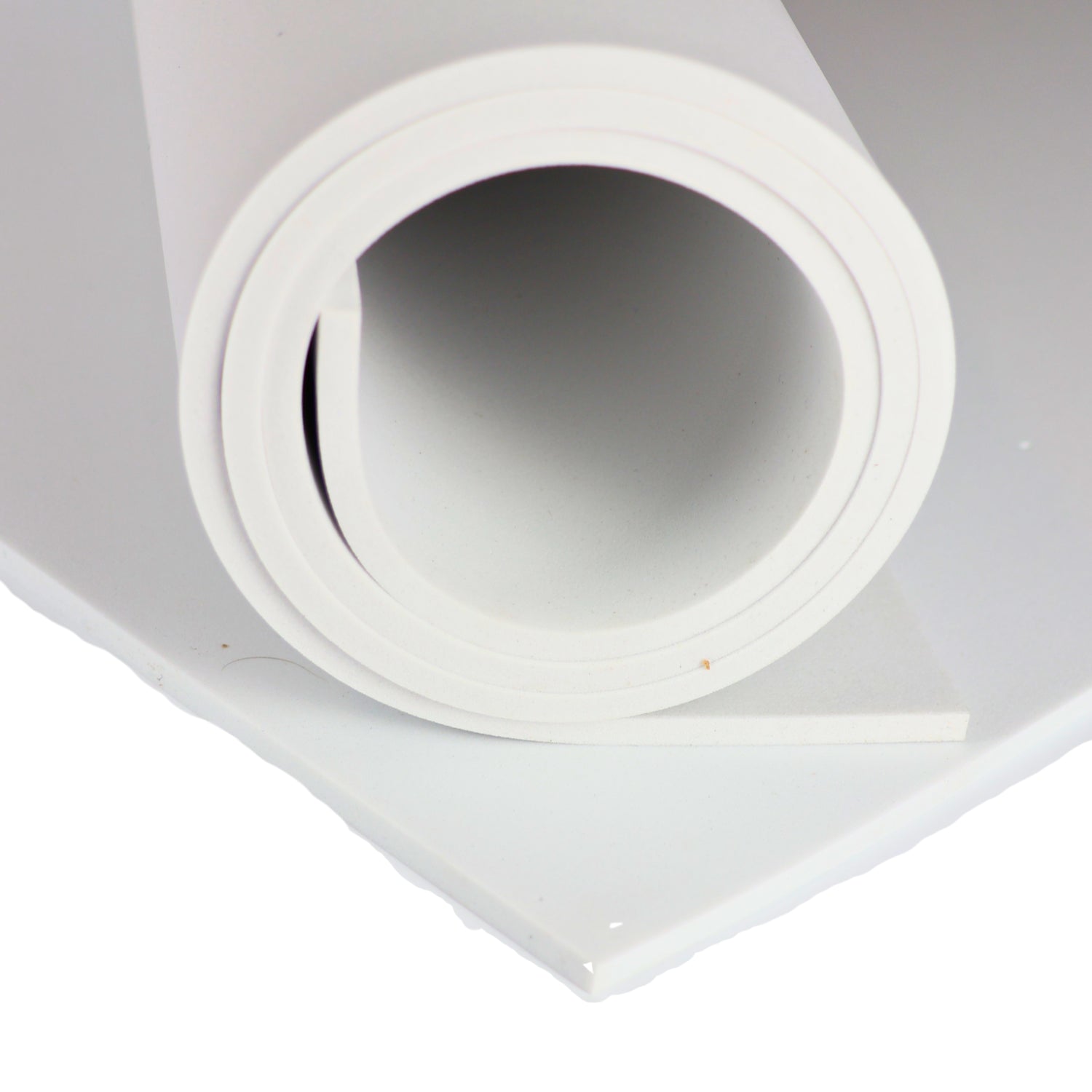 EVA foam 65 kg/m3, 10 mm white - 100x50 cm