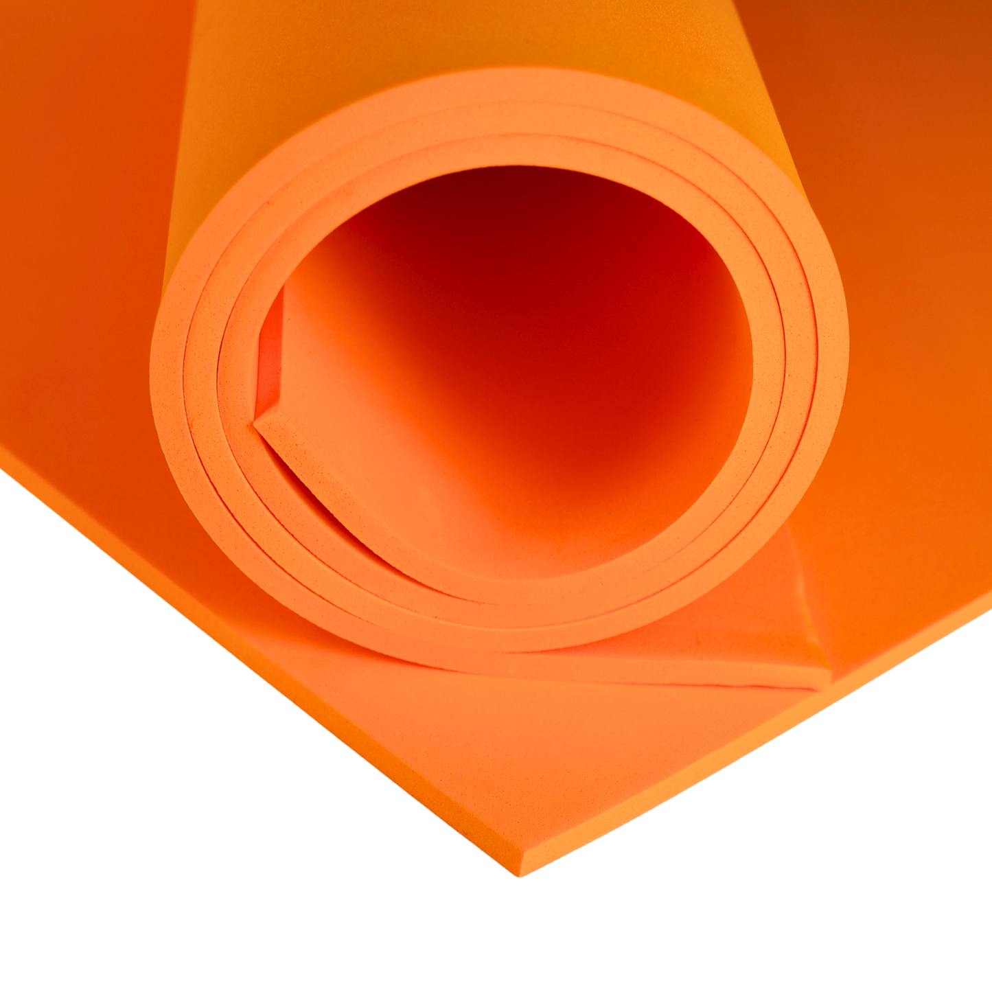 EVA pěna 65 kg/m3, 2 mm oranžová - 100x50 cm