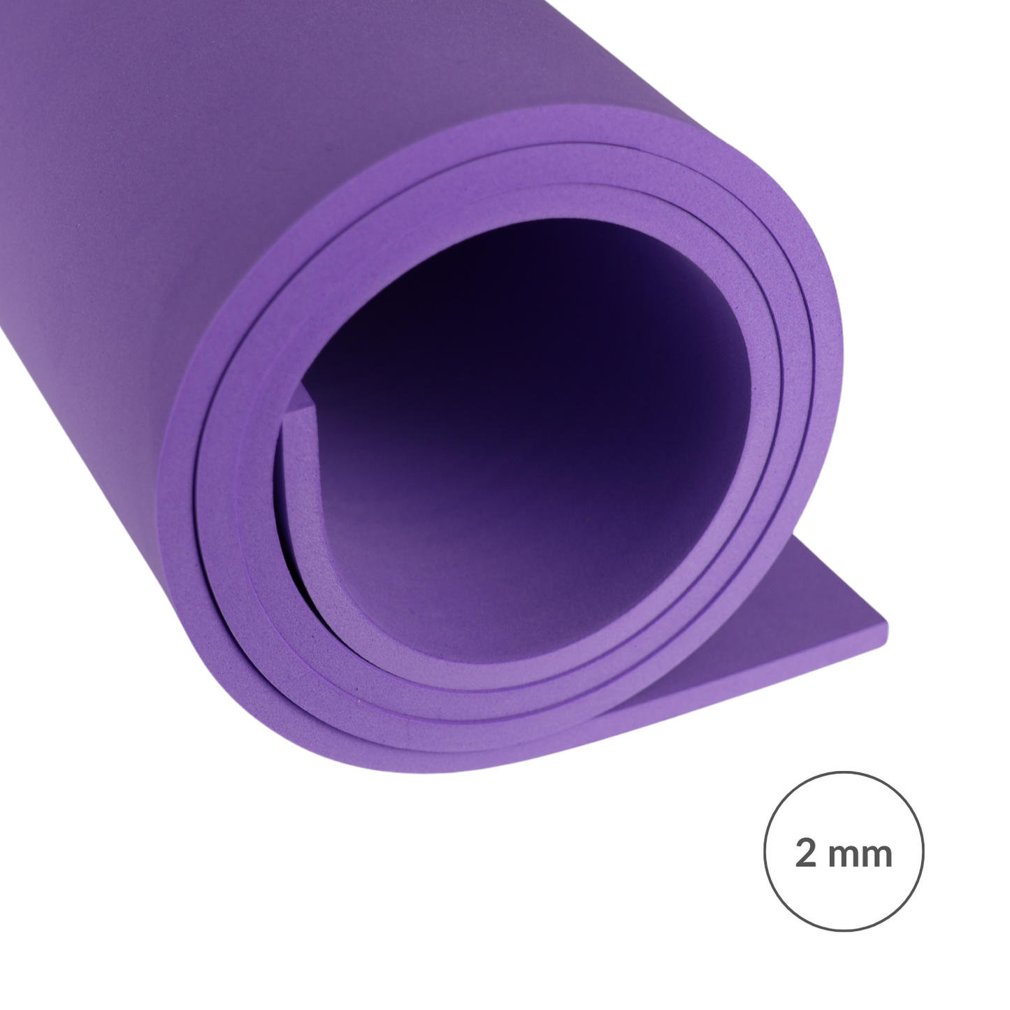 EVA pěna 65 kg/m3, 2 mm fialová - 100x50 cm