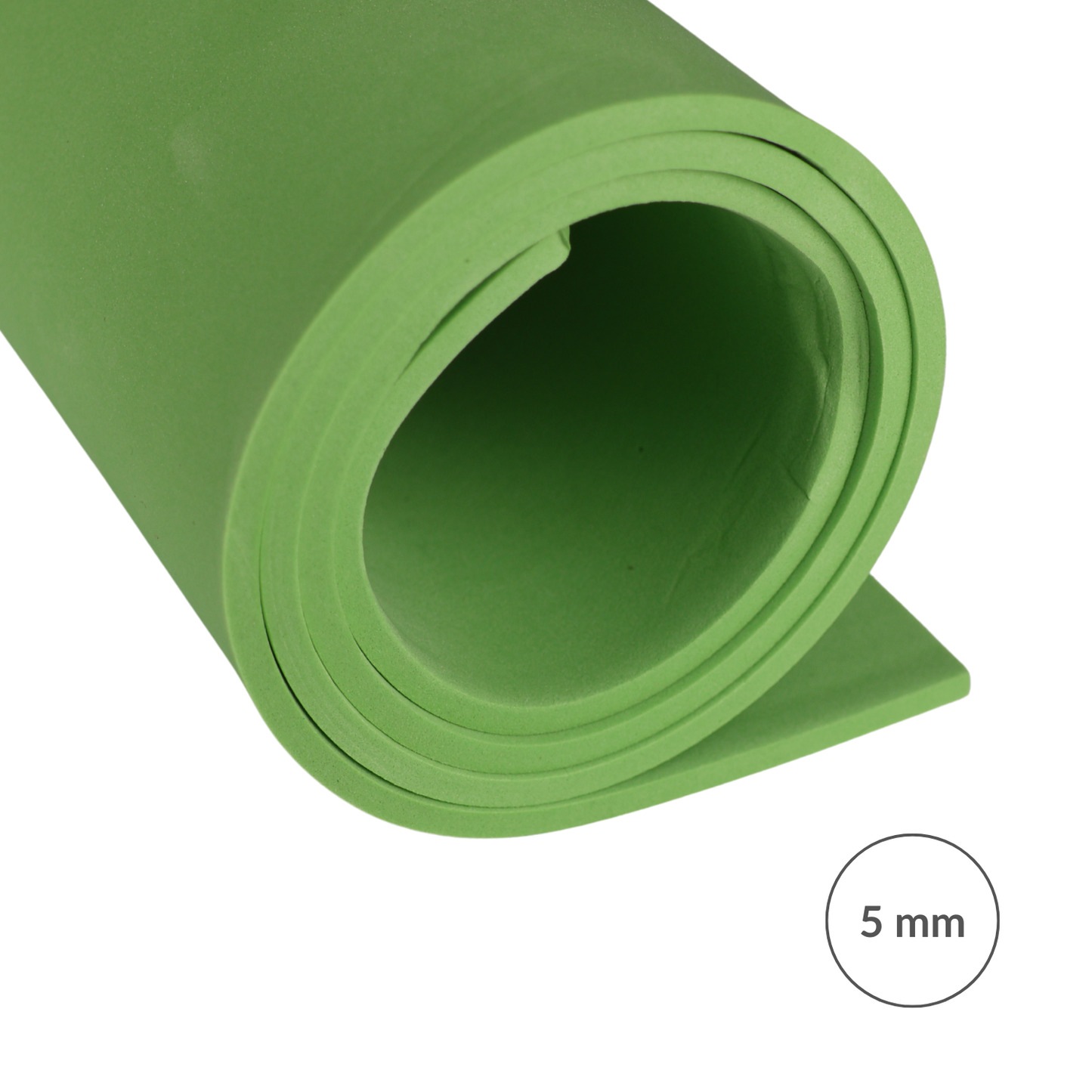 Pianka EVA 65 kg/m3, 5 mm zielona - 100x50 cm