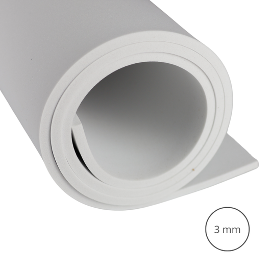 Pianka EVA 65 kg/m3, 3 mm biała - 50x50 cm