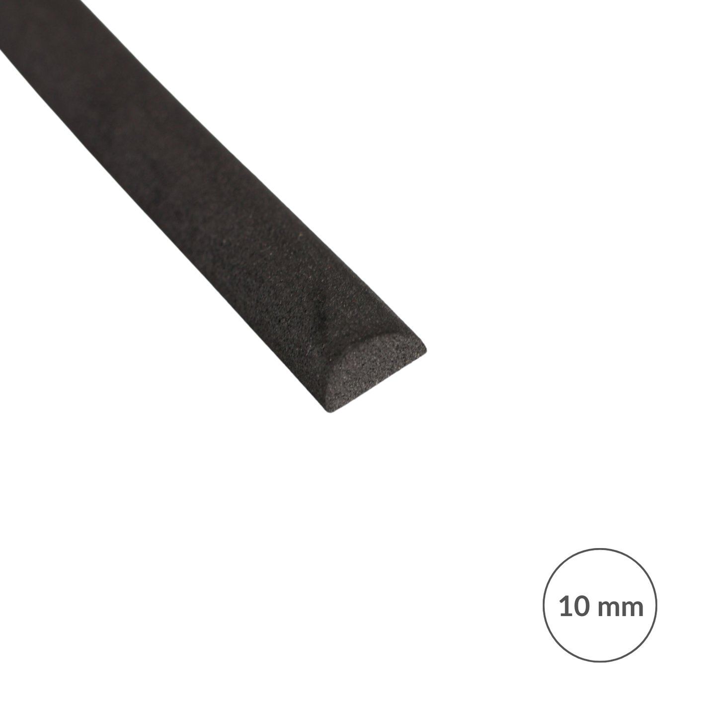 Půlkulatý profil z EVA pěny - 10 mm x 1 m