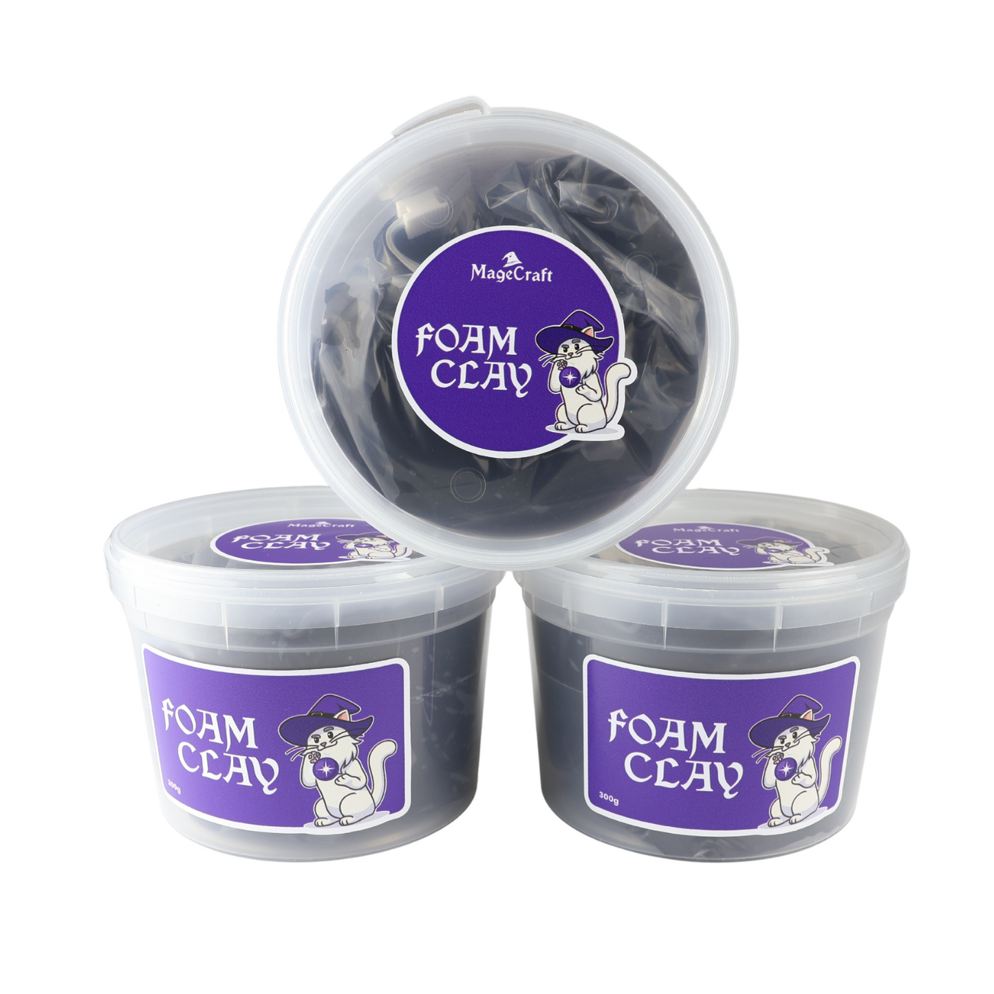 Foam Clay MageCraft - 300 g černá