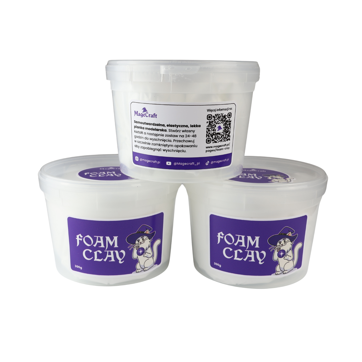 MageCraft Foam Clay - 300 g White