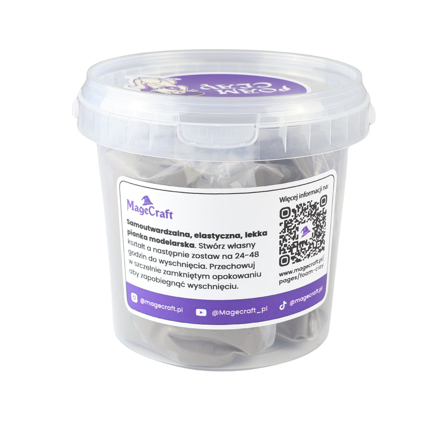 Foam Clay MageCraft - 150 g Šedá