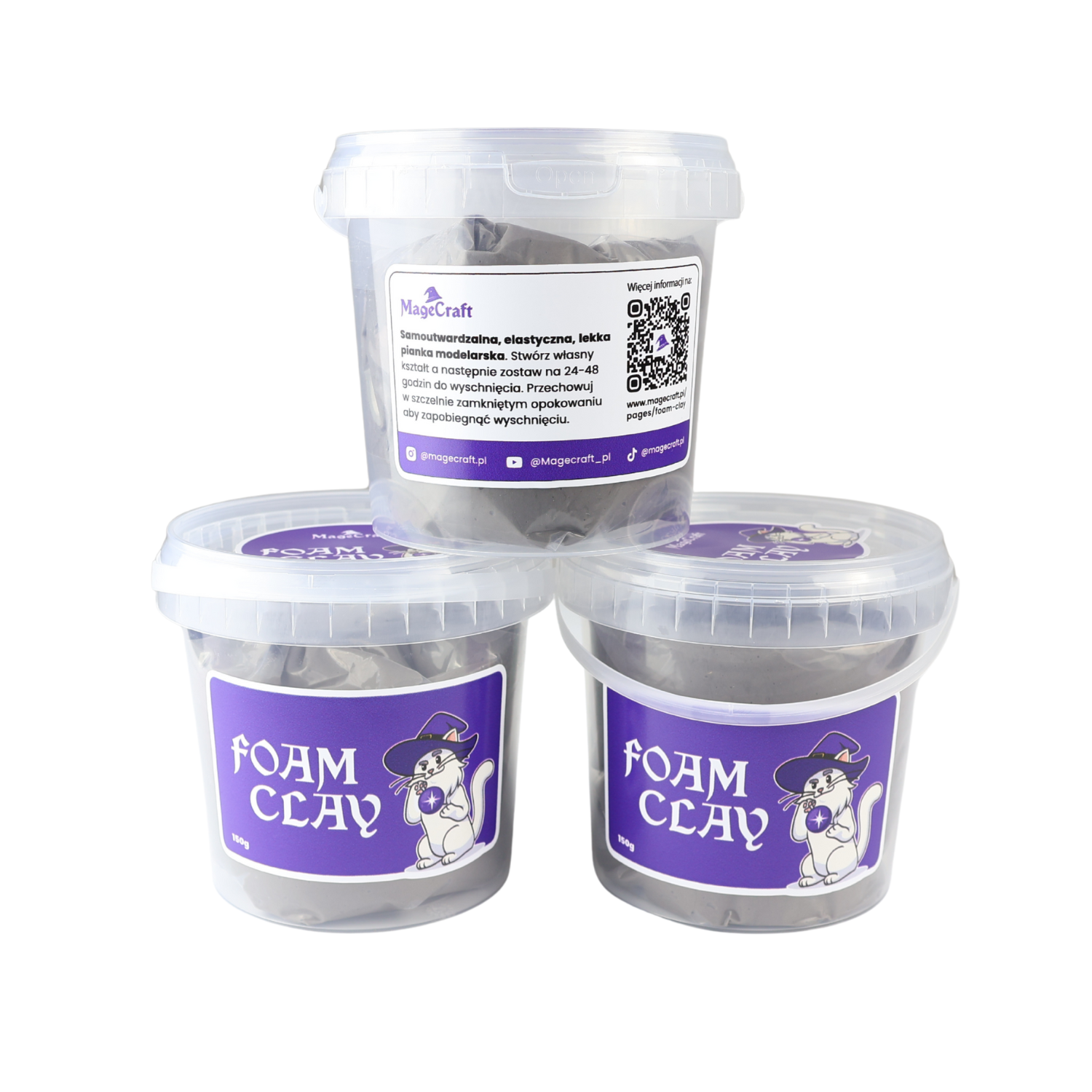 MageCraft Foam Clay - 150 g Grey