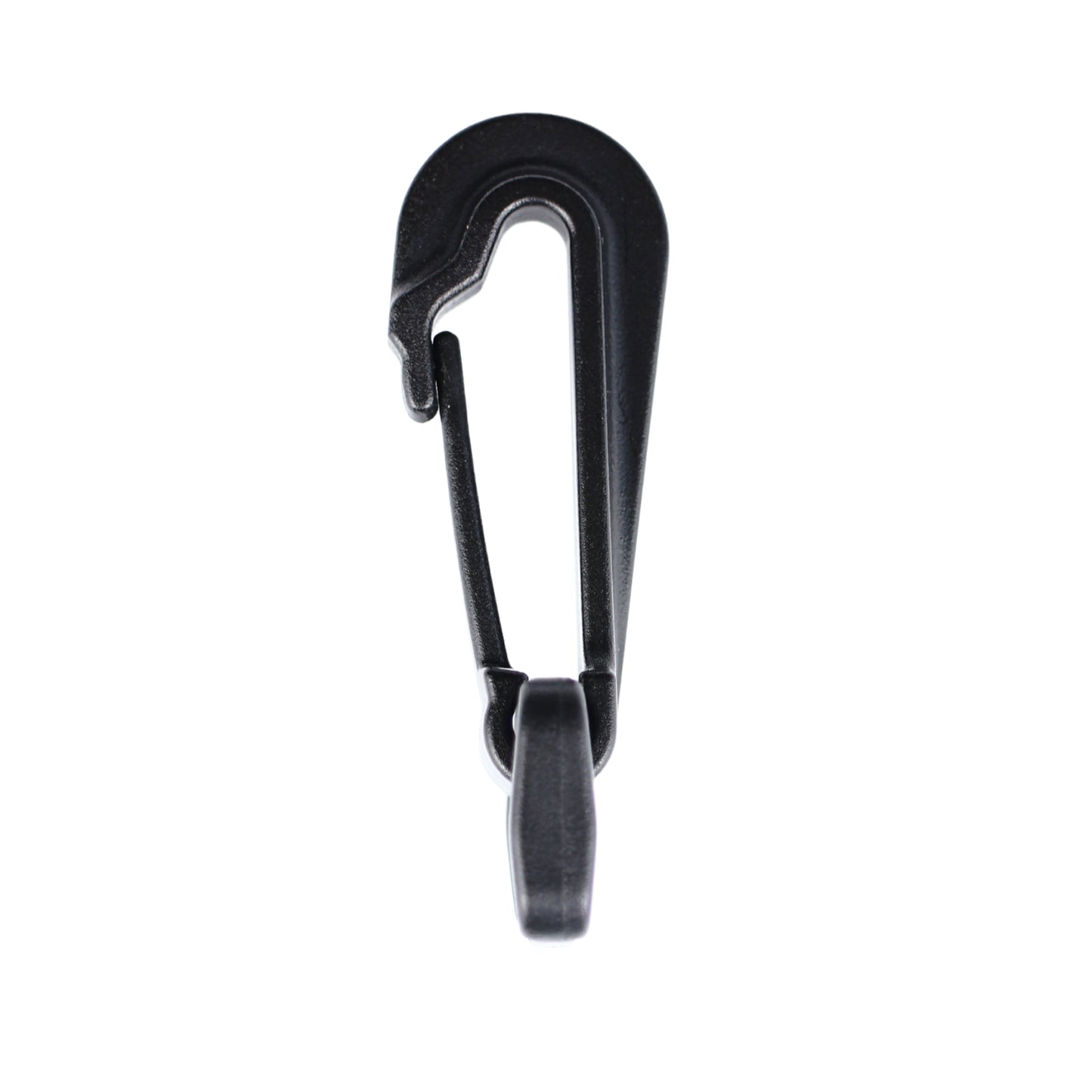 Plastic snap hook - 25 mm black 1 pc.