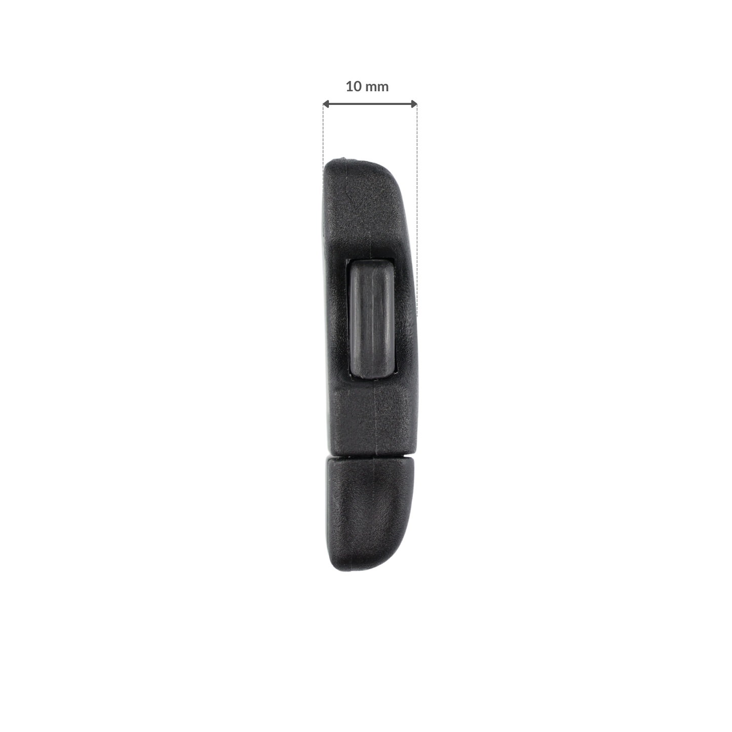 Plastiková přezka - 20x46 mm černá 1 ks