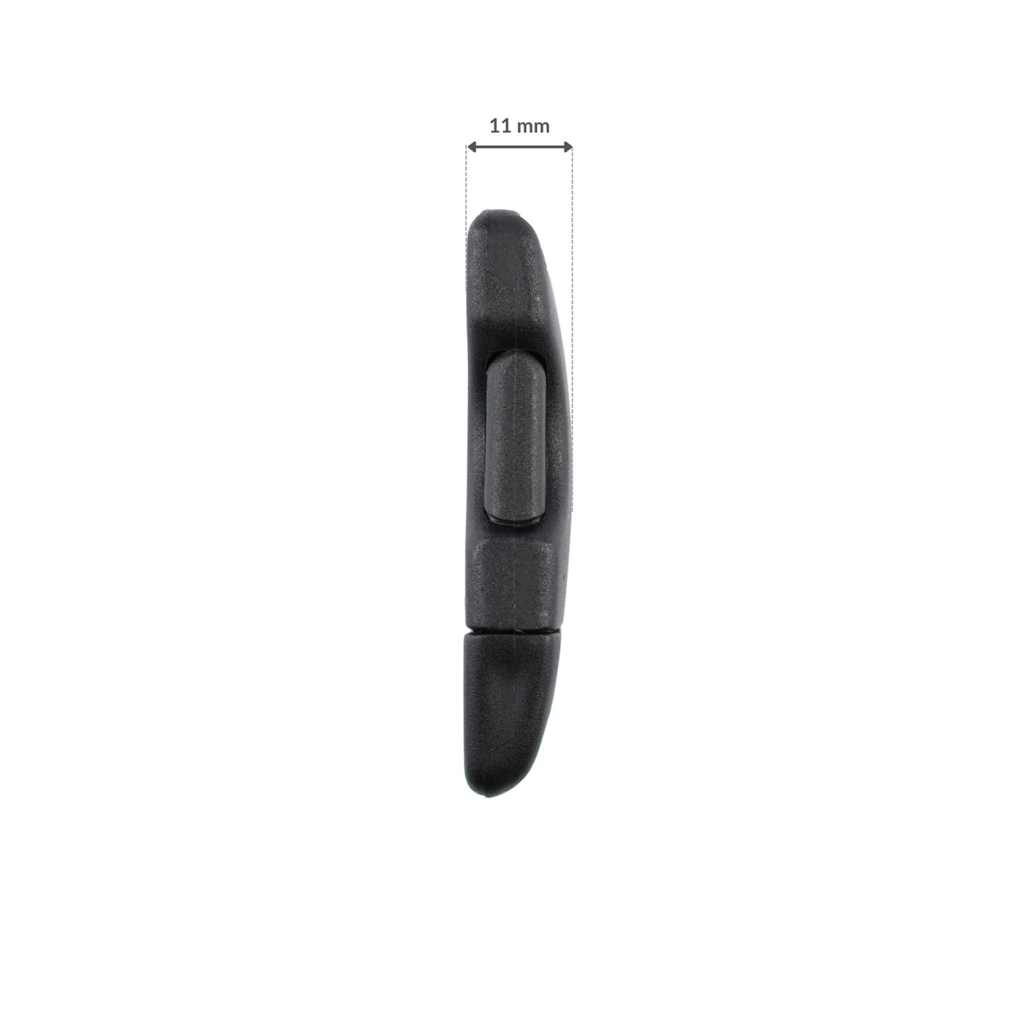 Plastiková přezka - 25x60 mm černá 1 ks