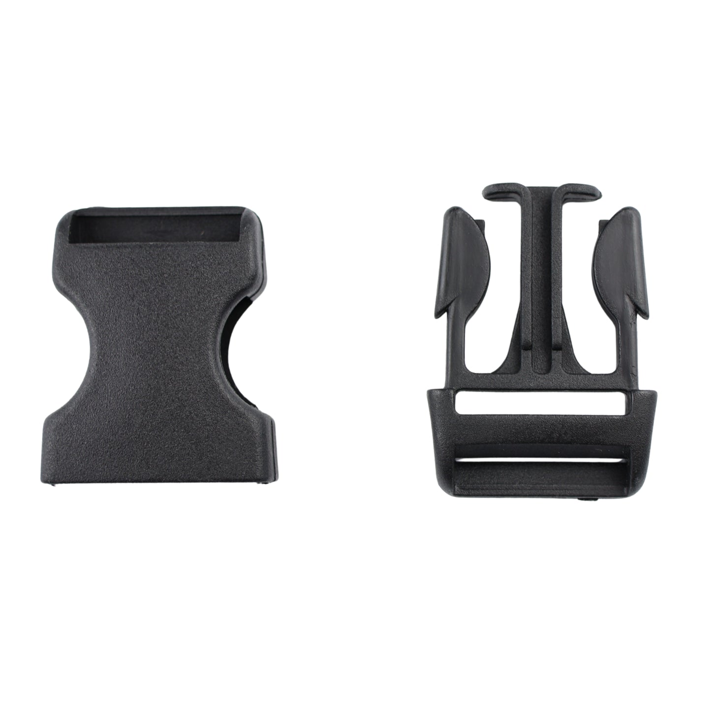 Plastic side release buckle - 25x60 mm black 1 pc.