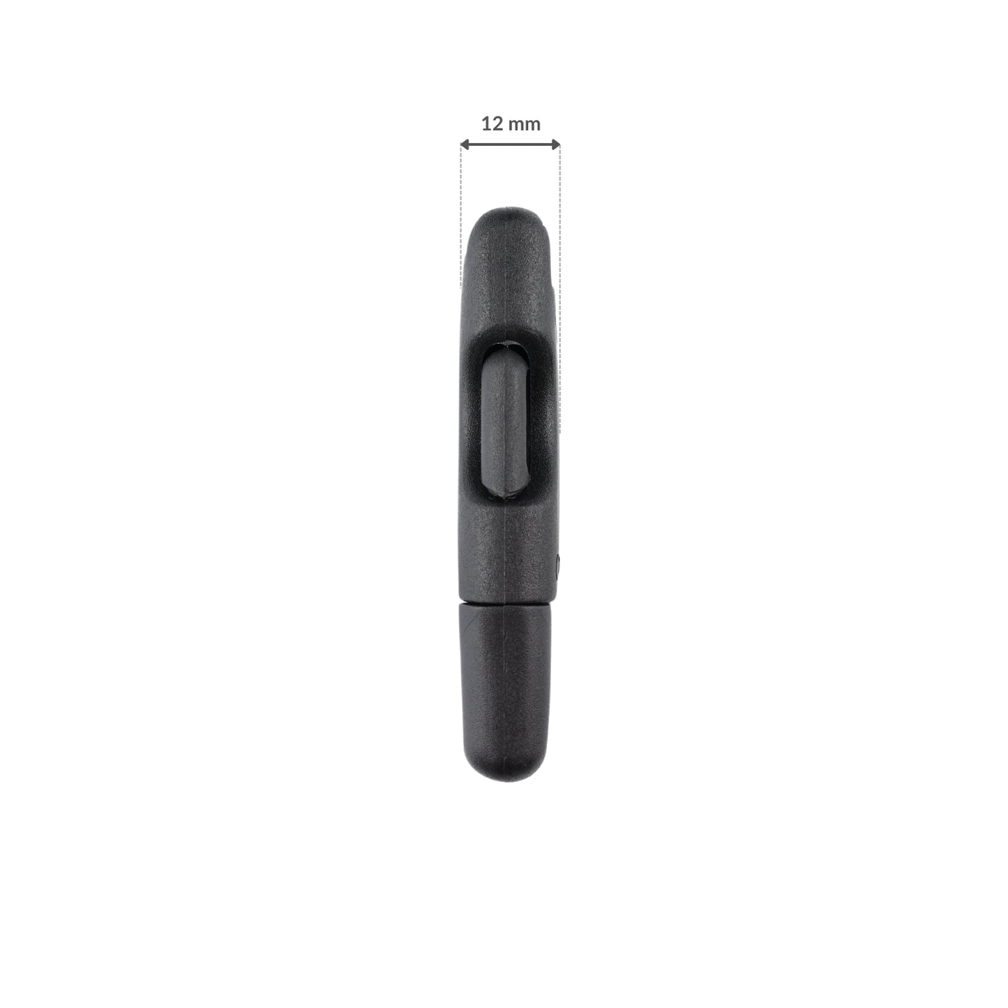 Plastic buckle - 30x67 mm black 1 pc.