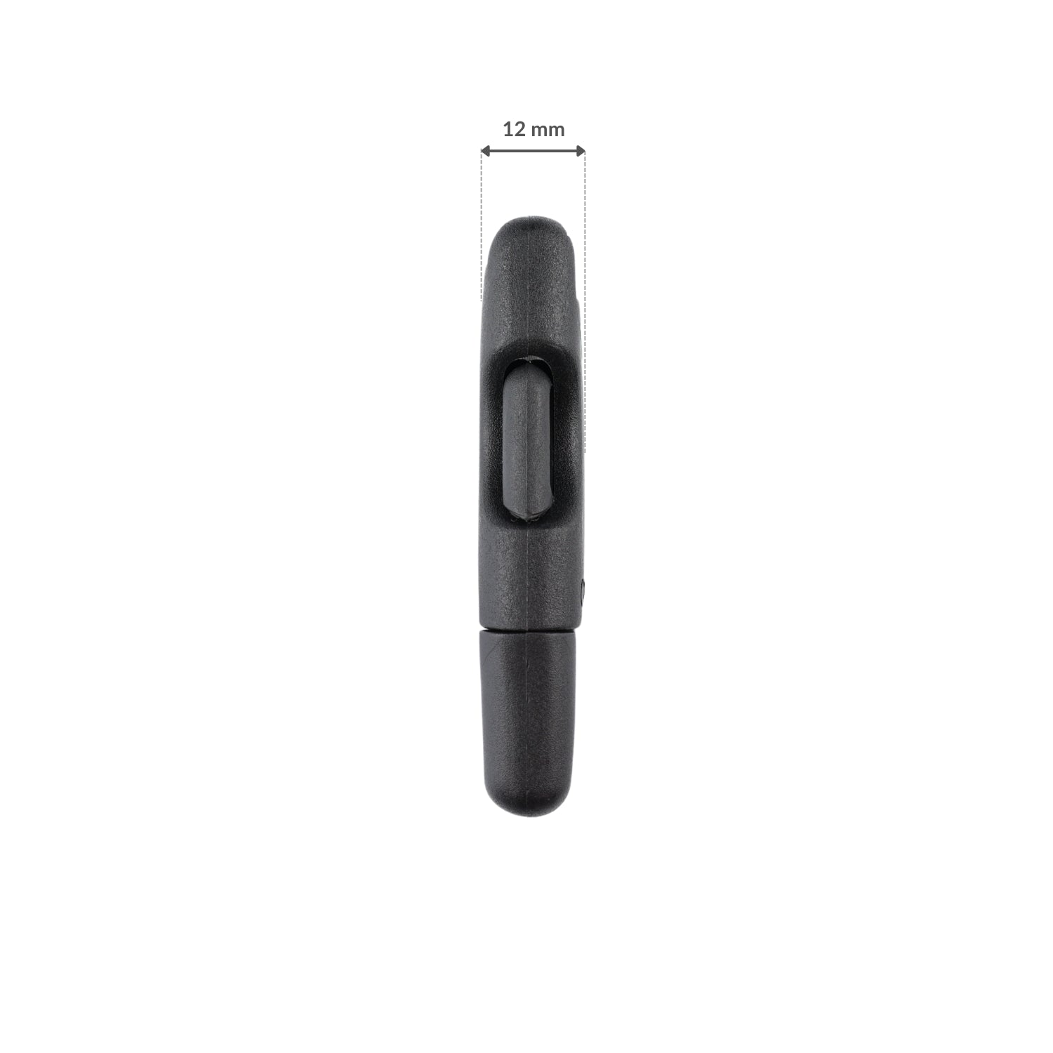 Plastic buckle - 30x67 mm black 1 pc.