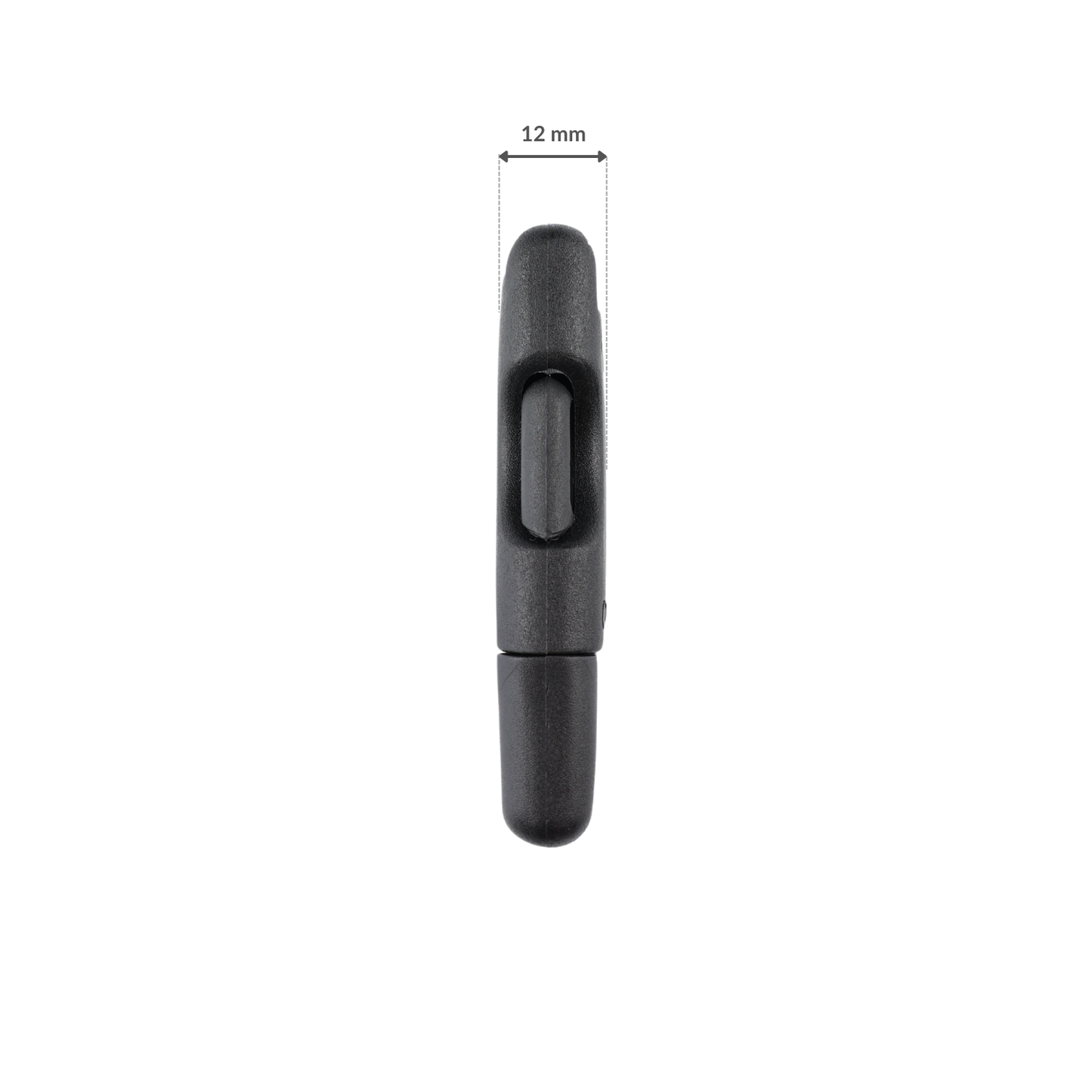 Plastiková přezka - 30x67 mm černá 1 ks