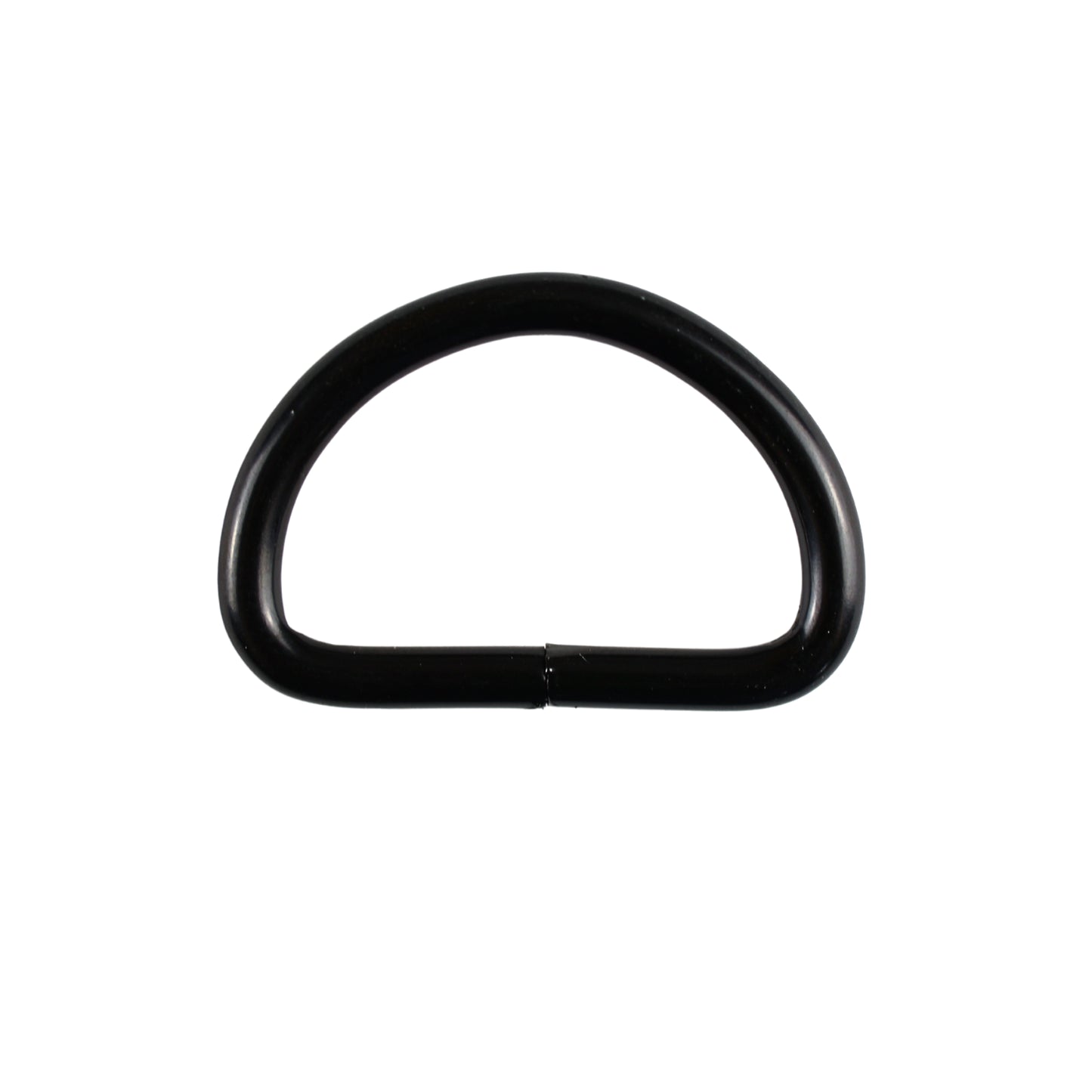 Metal D-ring - 20/12/2,5 mm matte black 1 pc.