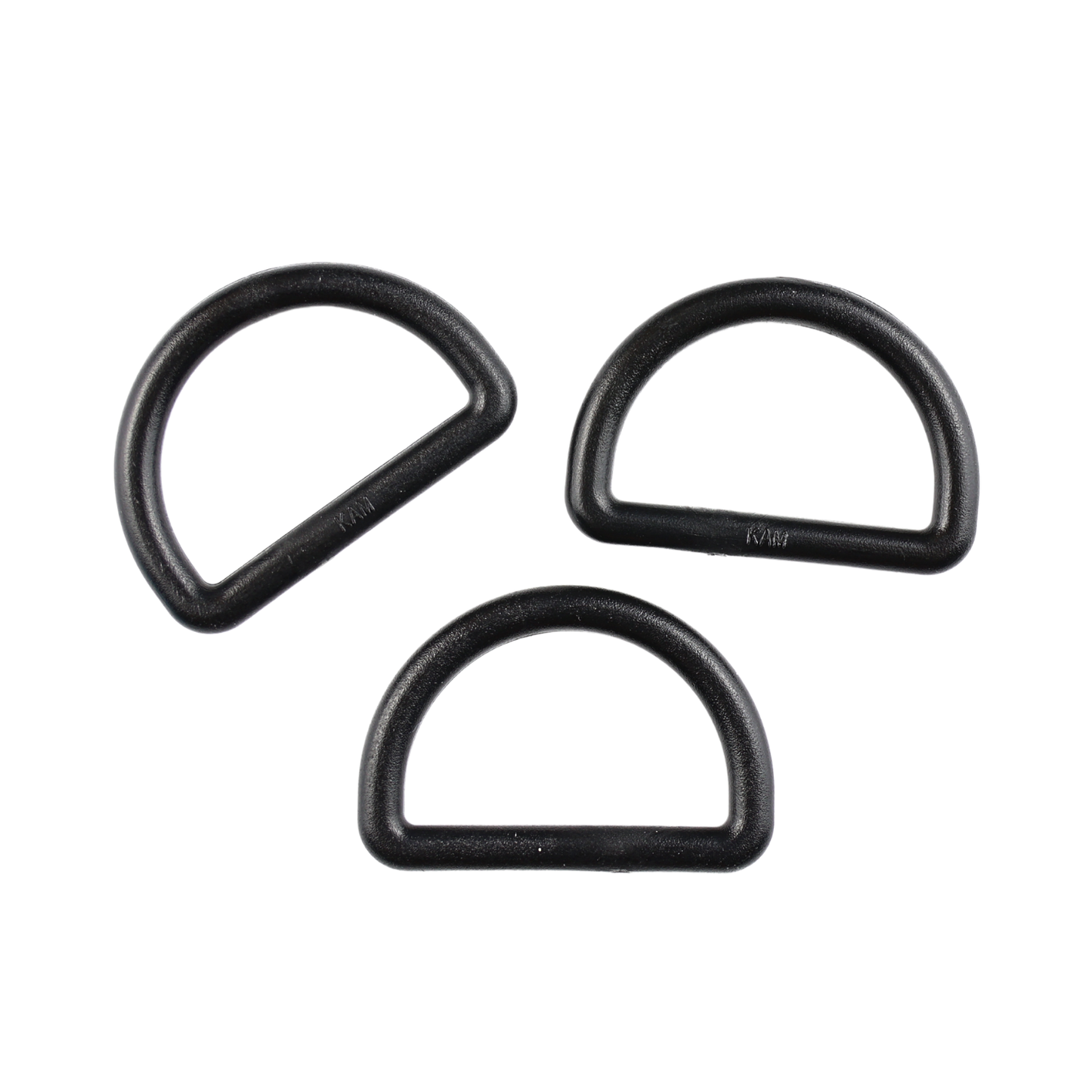 Plastikové půlkružítko - 25/15 mm černé 1 ks