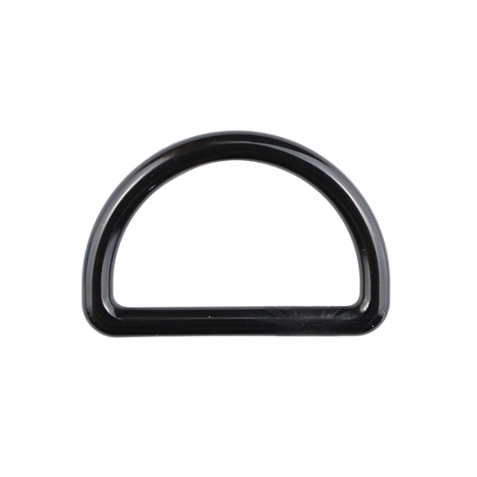 Plastikové půlkroužek - 30/19 mm černý 1 ks