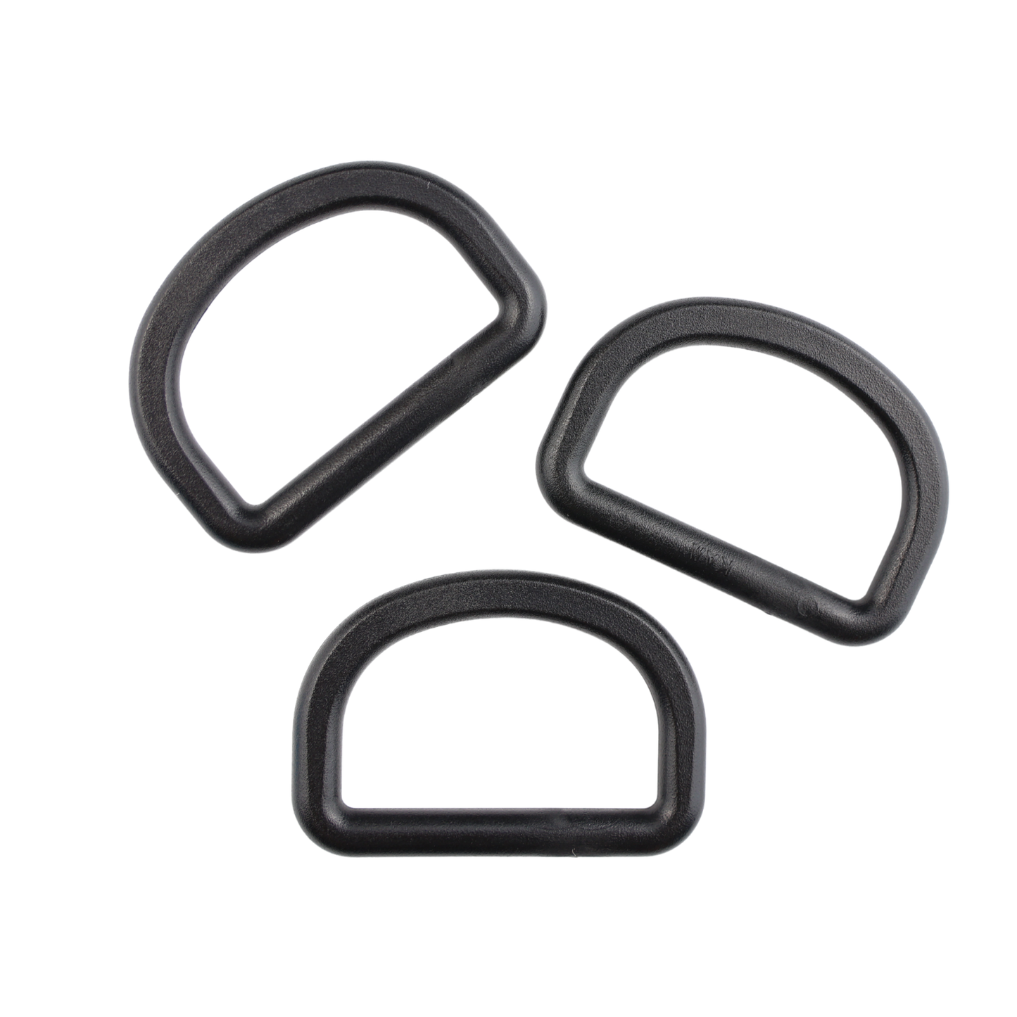 Plastikový polokroužek - 32/19 mm černý 1 ks