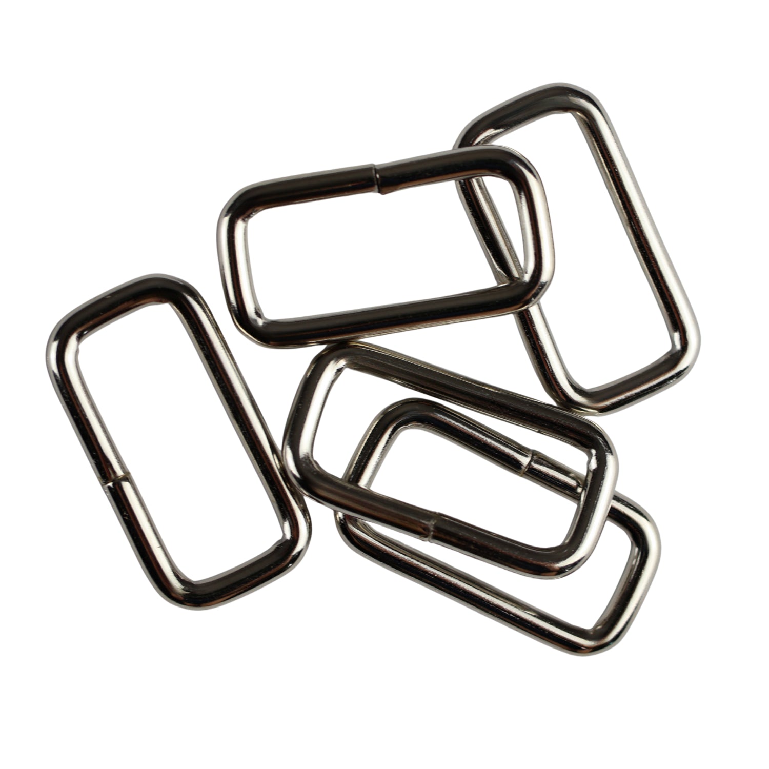 Metal D-ring - 20/8/2.5 mm nickel 1 pc.