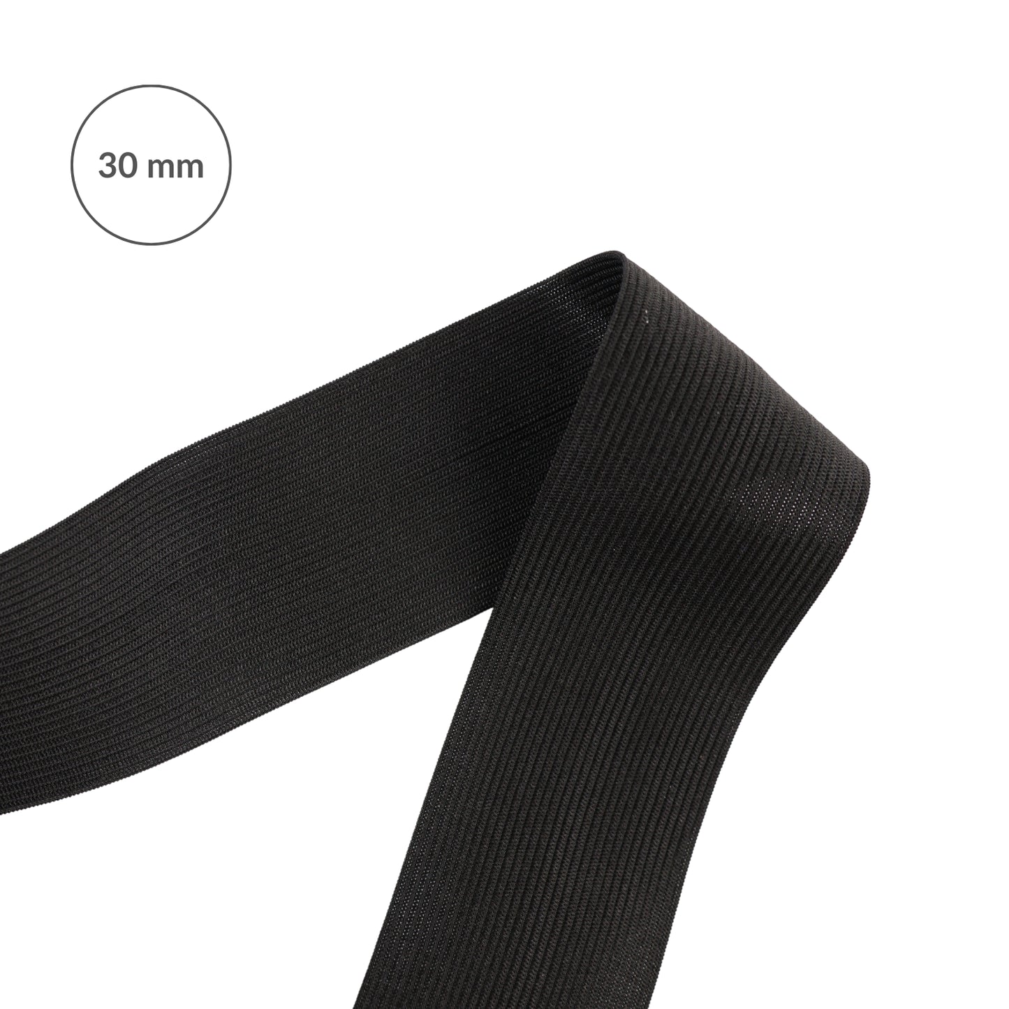 Elastic band - 30 mm/1 m black