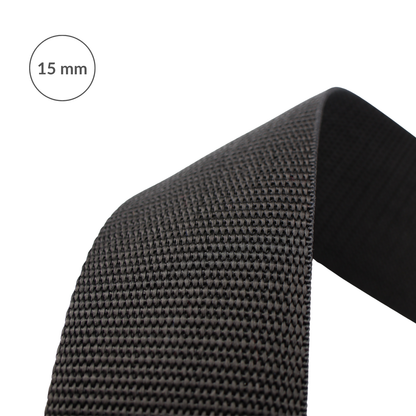 Nosný popruh - polypropylenový 15 mm/1 m černý