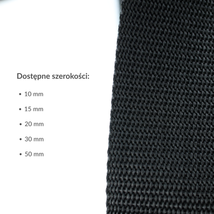 Nosný popruh - polypropylenový 15 mm/1 m černý