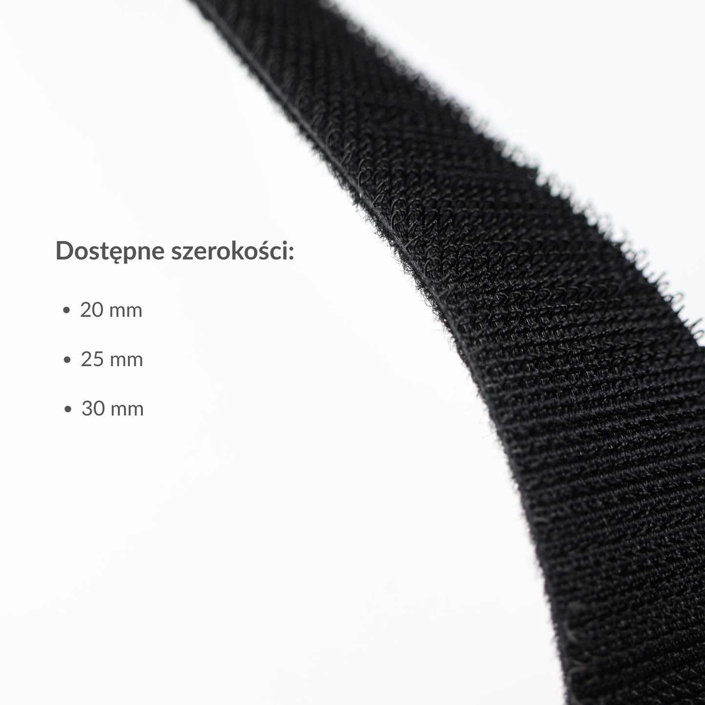 Suchý zip oboustranný 25 mm/1 m nylonový černý