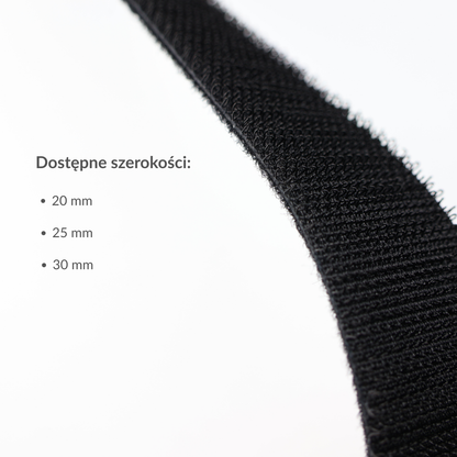 Oboustranná suchý zip páska 30 mm/1 m nylonová černá