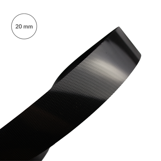 Nízkoprofilová páska suchý zip - háček 20 mm / 1 m nylonová černá
