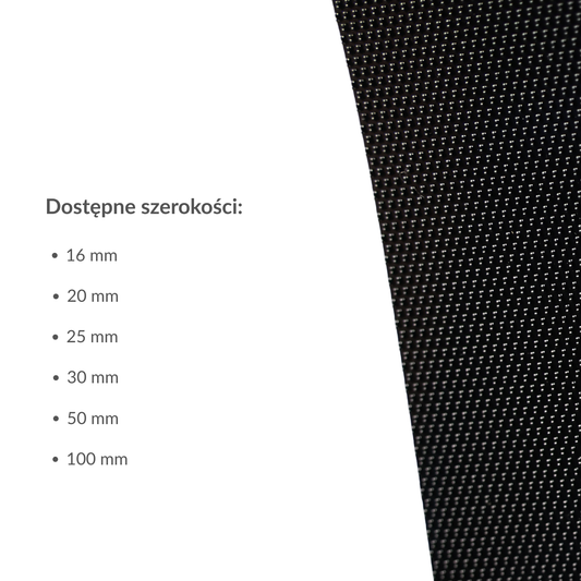 Páska se suchým zipem - nízkoprofilový háček 50 mm/1 m nylonová černá