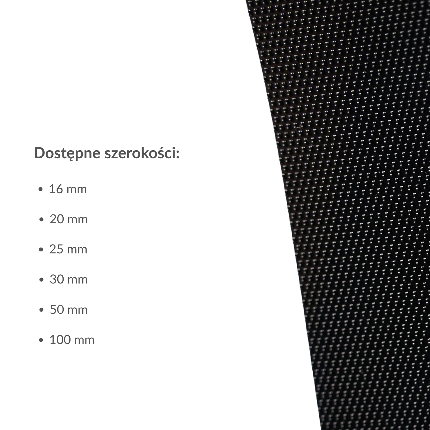 Low-profile hook-and-loop tape - 100 mm/1 m nylon black