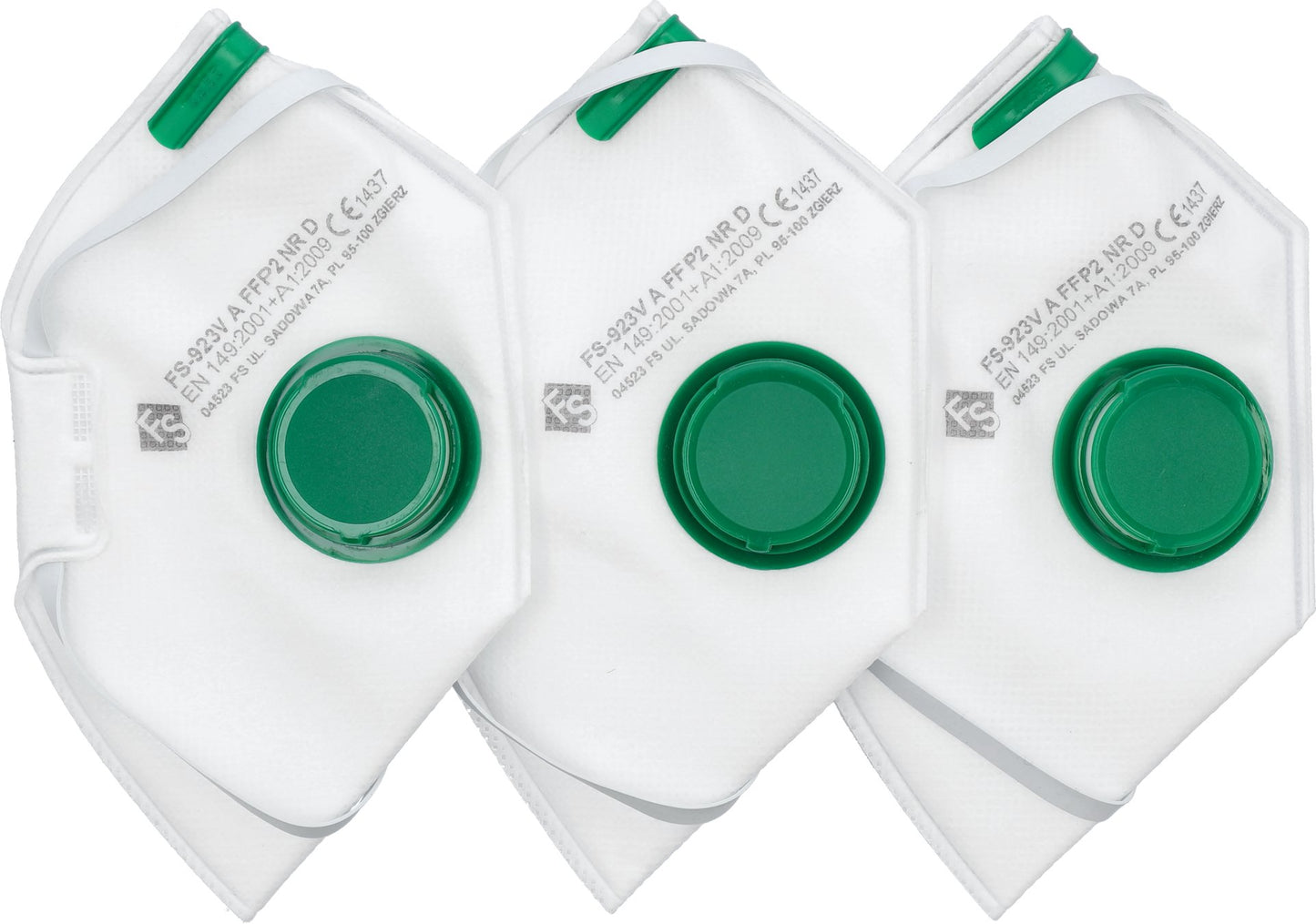 Filtrační polomasky Yato - FFP2/PZ 3 ks