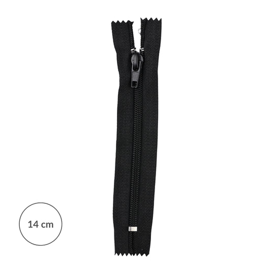 Spirálový zip #5 nedělitelný s auto lock 14 cm