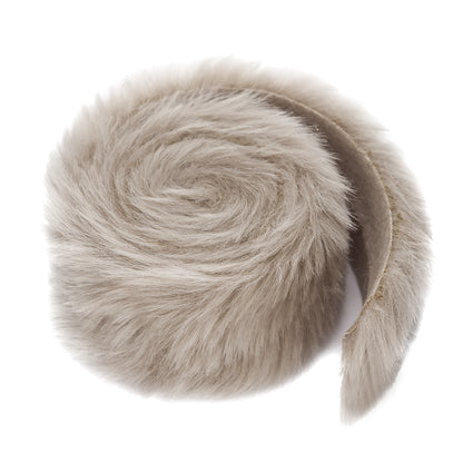 Kožešinový pás na roli DpCraft - 6 cm/2 m béžový